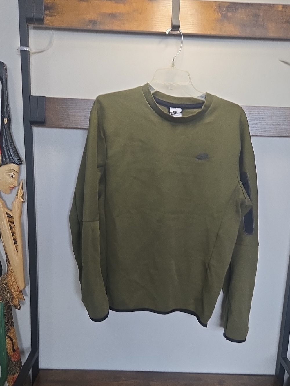 Nike Men's Olive Crewneck Sweatshirt